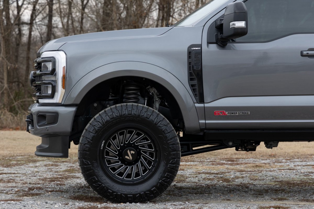 Ford F-250 Super Duty Fender Flares - Rough Country - Sport - E9 Argon Blue - '23-'26